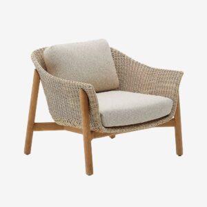 Kave Home – Fåtölj för utomhusbruk – galea – Beige – Utefåtöljer – Från Homeroom