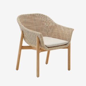 Kave Home – Fåtölj för utomhusbruk – galea – Beige – Utefåtöljer – Från Homeroom