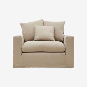 Kave Home – Fåtölj – nora – Beige – Fåtöljer – Från Homeroom