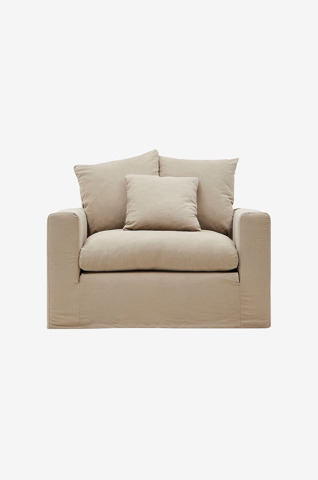 Kave Home – Fåtölj – nora – Beige – Fåtöljer – Från Homeroom