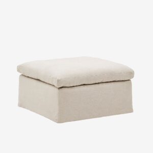 Kave Home – Sittpuff – zenira – Beige – Fotpallar & puffar – Från Homeroom