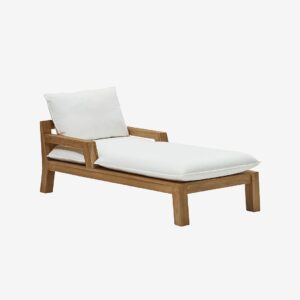 Kave Home – Solstol för utomhusbruk – forcanera – Vit – Solstolar & solsängar – Från Homeroom