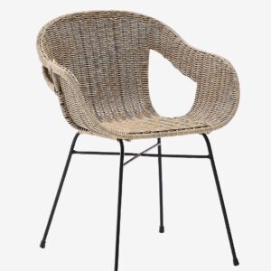 Kave Home – Utomhusstol – eltiera 2-pack – Brun – Utestolar & pallar – Från Homeroom