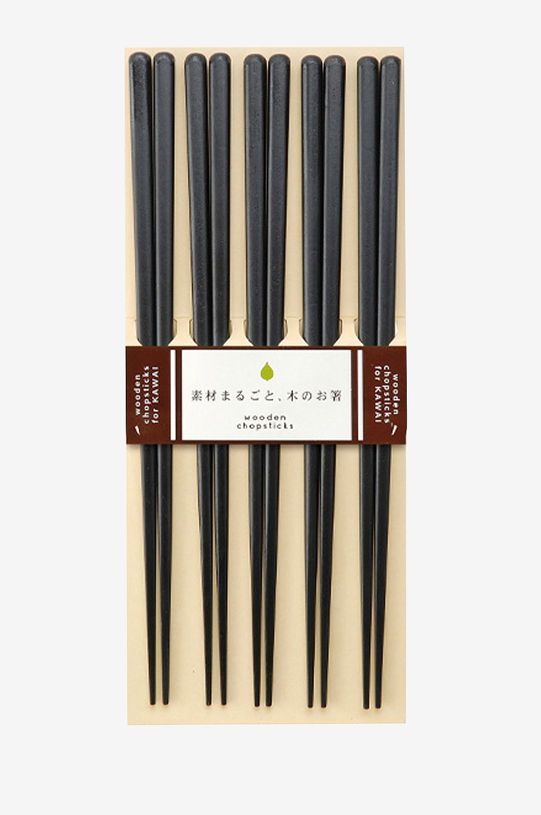 Kawai – Ätpinnar Kawai 5-pack – Brun – Bestick – Från Homeroom