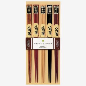 Kawai – Ätpinnar Kawai 5-pack Octagon – Brun – Bestick – Från Homeroom