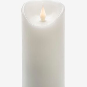 Konstsmide – B/O Vaxljus, 7,5×15,5cm – Vit – Dekorativ julbelysning – Från Homeroom