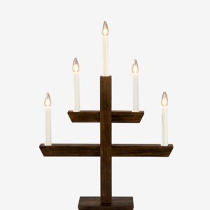 Konstsmide – Ljusstake fläck 5 glödlampor – Brun – Adventsljusstakar – Från Homeroom