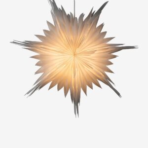 Konstsmide – Pappersstjärna hängande 60cm – Vit – Adventsstjärnor – Från Homeroom