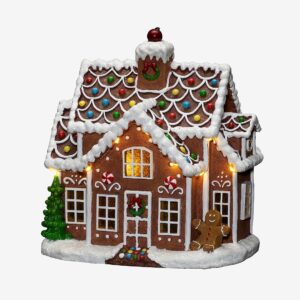 Konstsmide – Pepparkakshus höjd 27 cm – Brun – Dekorativ julbelysning – Från Homeroom