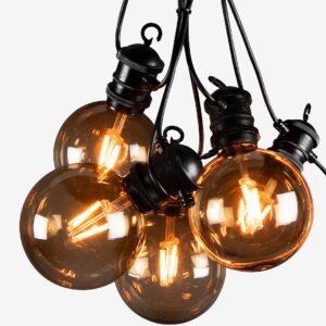 Konstsmide – Tillägg 10L rökiga glödlampor – Svart – Ljusslingor – Från Homeroom