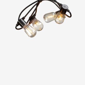 Konstsmide – Tilläggssats, 20 klara glödlampor LED – Svart – Ljusslingor – Från Homeroom