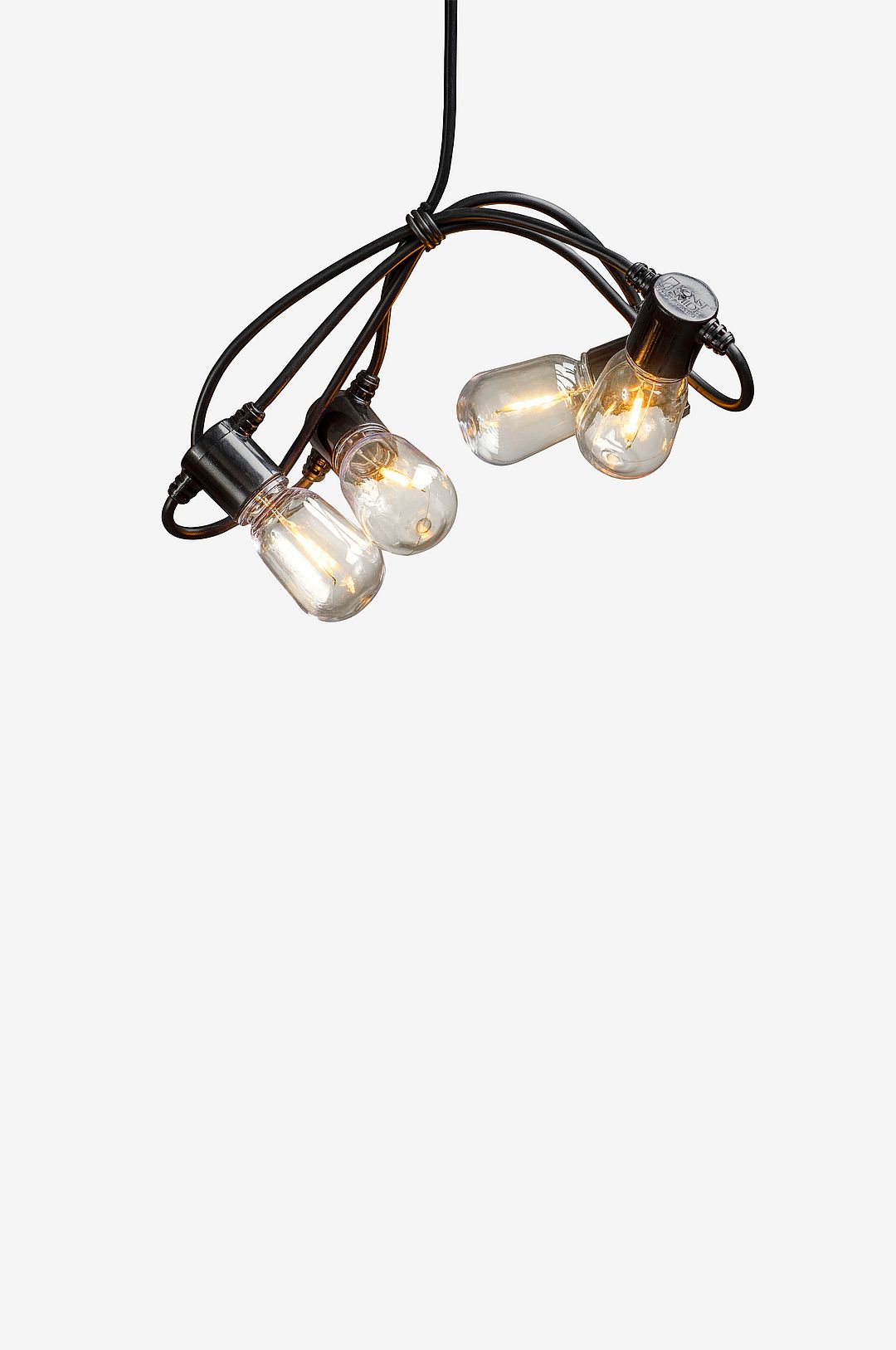 Konstsmide - Tilläggssats, 20 klara glödlampor LED - Svart - Ljusslingor - Från Homeroom