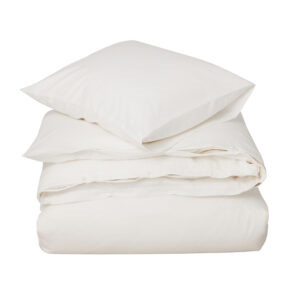 Lexington Striped Cotton Poplin Påslakanset Vitt 150×210 White