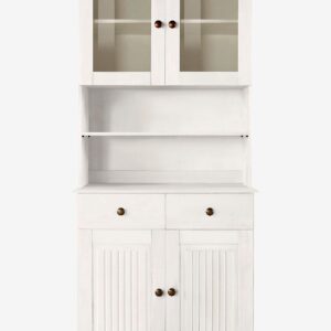 Loft24 – Buffé 2+2 dörrar 1 låda Mille – Vit – Skåp – Från Homeroom