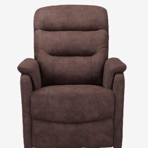 Loft24 – Coullon fåtölj med elektrisk funktion, mikrofiber – Brun – Fåtöljer – Från Homeroom