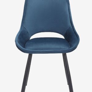 Loft24 – Eliza matstol med metallben 2-pack – Blå – Stolar – Från Homeroom