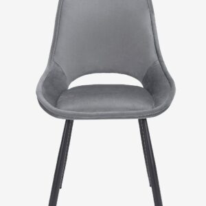 Loft24 – Eliza matstol med metallben 2-pack – Grå – Stolar – Från Homeroom