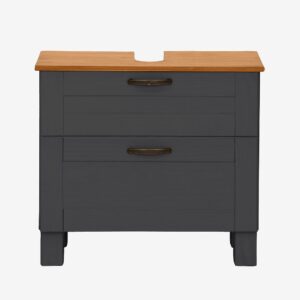 Loft24 – Handfatskåp Alby 2 Dörrar – Grå – Skåp – Från Homeroom