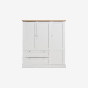 Loft24 – Highboard Binz 2+1 dörr/2 lådor – Vit – Skåp – Från Homeroom