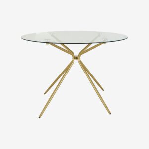 Loft24 – Matbord Silvie Ø110 – Mässing – Matbord – Från Homeroom