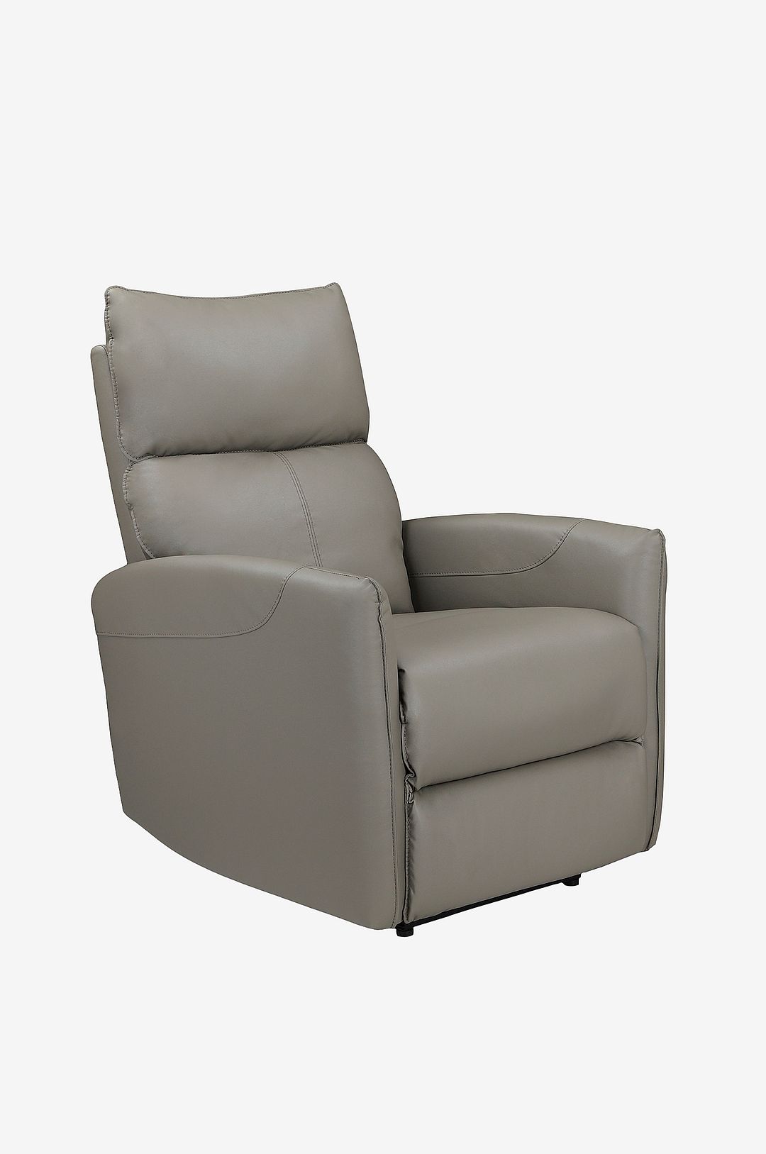 Loft24 – Pineto Fåtölj med elektrisk funktion i PU – Grå – Fåtöljer – Från Homeroom