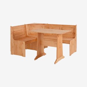 Loft24 – Post Bänk Sacha Set – Brun – Matgrupper – Från Homeroom