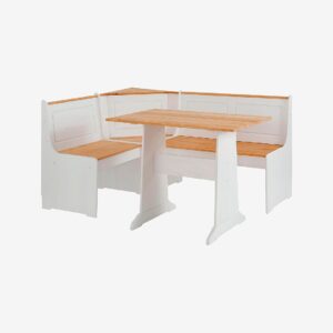 Loft24 – Post Bänk Sacha Set – Vit – Matgrupper – Från Homeroom