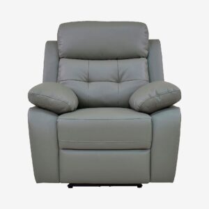 Loft24 – Reclinerfåtölj Lannilis Electric, med fotpall – Grå – Fåtöljer – Från Homeroom