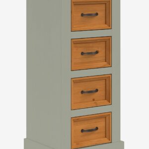 Loft24 – Selma byrå med 4 lådor i furu – Grön – Skåp – Från Homeroom