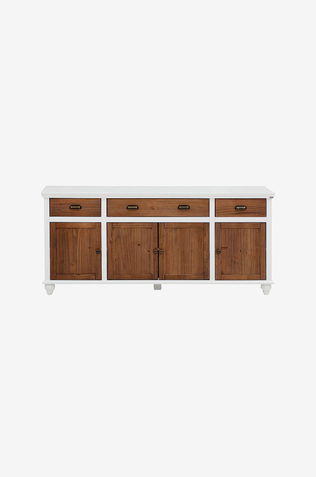 Loft24 - Skänk 3 lådor 4 dörrar Hanna - Vit - Skänkar & sideboards - Från Homeroom