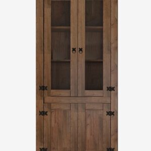 Loft24 – Vitrinskåp Mexico 2 Glasdörr/2 Dörr – Brun – Skåp – Från Homeroom