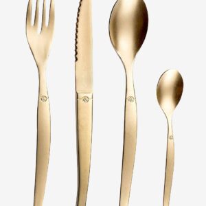 Lou Laguiole – Bestickset Jet 16-Delar – Mässing – Bestick – Från Homeroom