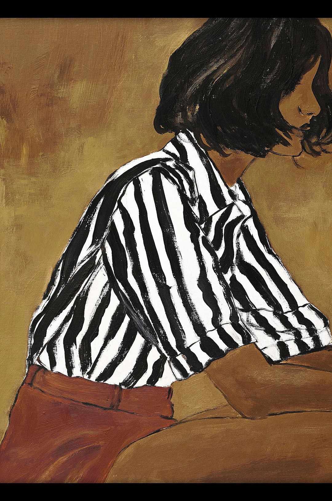 Malerifabrikken – Fine Art Board / Let it go / Svart ram – Brun – Tavlor – Från Homeroom