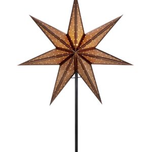 Markslöjd – GLITTER Bordstjärna 45cm – Svart – Adventsstjärnor – Från Homeroom