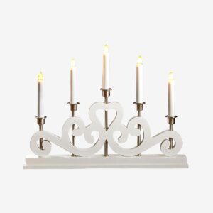 Markslöjd – Julljusstake ENEBY – Vit – Adventsljusstakar – Från Homeroom