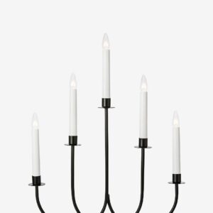 Markslöjd – Ljusstake Soro 5L – Svart – Adventsljusstakar – Från Homeroom