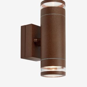 Markslöjd – Vägglampa Luno 2L – Brun – Fasadbelysning – Från Homeroom