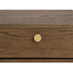 NIVO Sängbord Vägghängt Mörkbrun