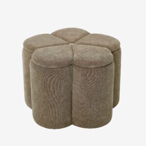 Nordic Furniture Group – Sittpuff med förvaring Bellis – Beige – Fotpallar & puffar – Från Homeroom