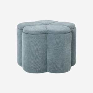 Nordic Furniture Group – Sittpuff med förvaring Bellis – Blå – Fotpallar & puffar – Från Homeroom