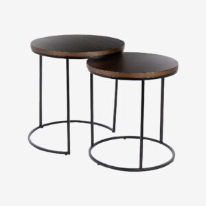 Nordic Furniture Group – Soffbord Natalie 50 set ek – Brun – Soffbord – Från Homeroom