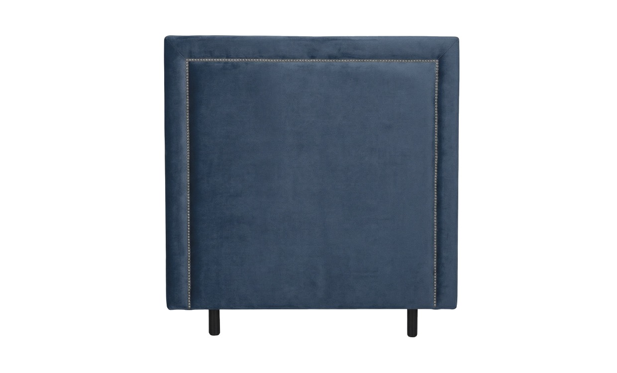PERLA Sänggavel 120 Sammet Blå