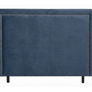 PERLA Sänggavel 180 Sammet Blå
