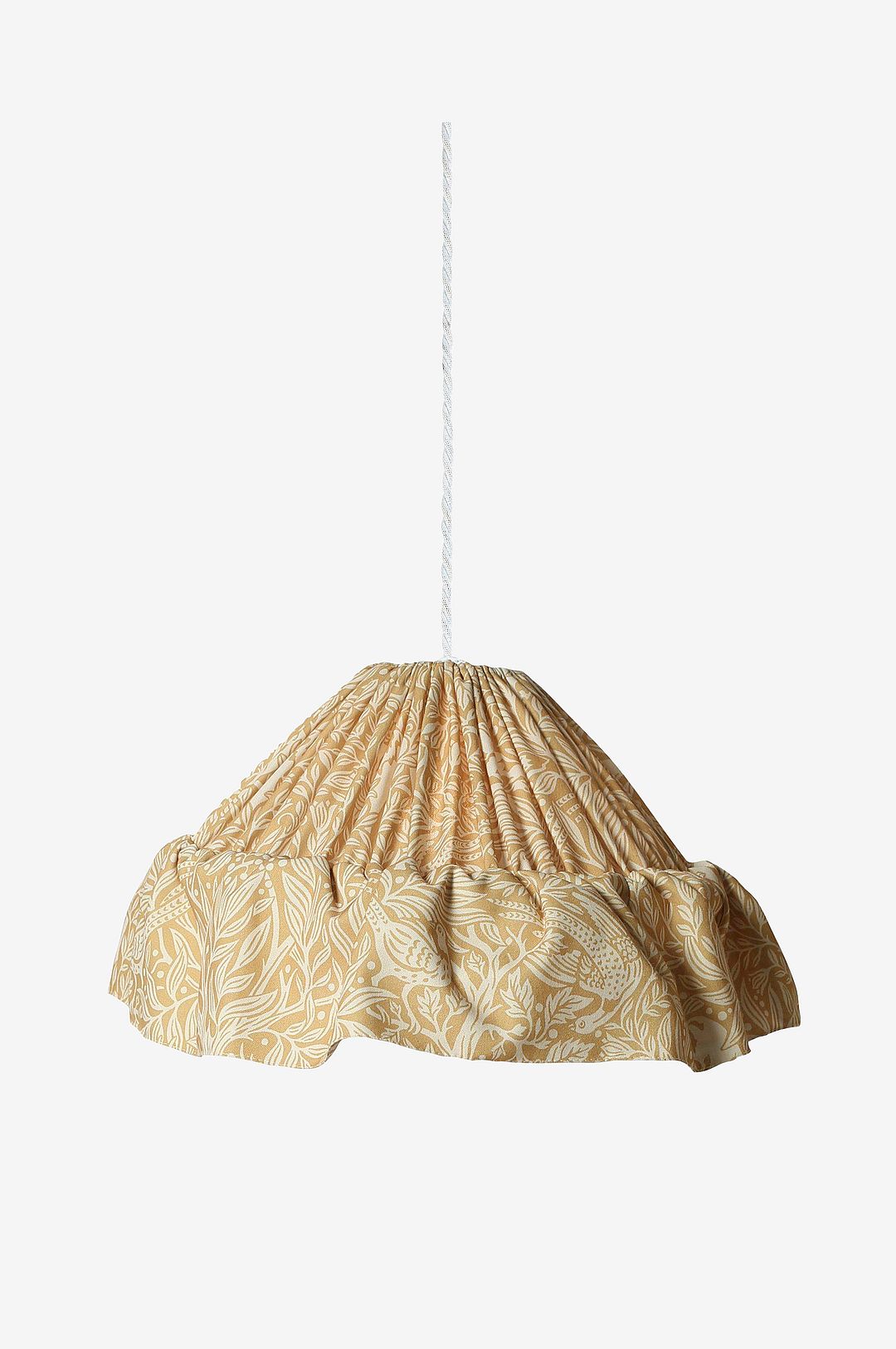 PR Home – Taklampa Stina Tryckt 40cm – Gul – Takpendlar – Från Homeroom