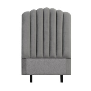 PRIMO HIGH 90 Sänggavel Sammet Mörkgrå