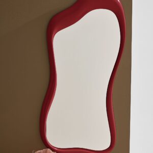 Pastill – Lenny spegel – Röd – Stora speglar – Från Homeroom