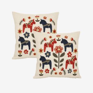 Redlunds – Avesta fodral 45×45 2-pack – Flerfärgad – Prydnadskuddar & kuddfodral – Från Homeroom