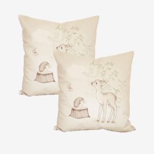 Redlunds – Bambi fodral 45×45 2-pack – Beige – Prydnadskuddar & kuddfodral – Från Homeroom