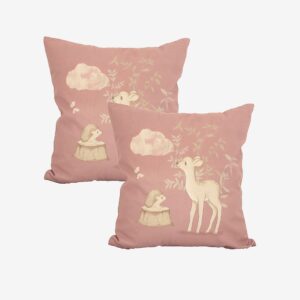 Redlunds – Bambi fodral 45×45 2-pack – Rosa – Prydnadskuddar & kuddfodral – Från Homeroom
