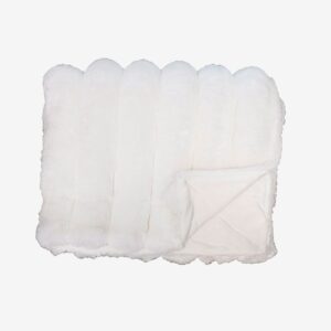 Redlunds – Brooklyn pläd 130×170 – Vit – Filtar & plädar – Från Homeroom